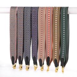 Customize Handbag Shoulder Belt Width 2inch Bag Accessories Cotton Canvas Webbing Decompression Removable Woven Bag Strap