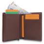 RFID Blocking Pop Up Card Holder Aluminum Card Case Slim Leather Wallet