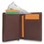RFID Blocking Pop Up Card Holder Aluminum Card Case Slim Leather Wallet