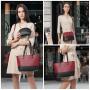 2023 LOVEVOOK 3pc designer handbag famous brands crossbody bag makeup purses and handbags for women ladies custom tote hand bags