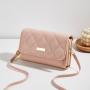 2024 Ladies Double Embroidered Mobile Phone Bag New Diamond Mouth Red Envelope Small Fragrant Wind Fashion Shoulder Sling Bag