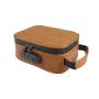 PU leather carbon fiber line smell proof duffel bag case pouch container for accessories grinder storage
