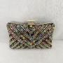 New Arrival Bridal Wedding Elegant Wholesale Fancy Colorful Rhinestones Clutch Bag Pearl Handbag Rhinestones Bags pochette femme