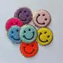 New Original&Arrival Custom Colorful Embroidery Glue Stick Iron on Plane/Anchor/Palm Tree/lightning/smiley/heart Sticker Patches