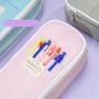 KBW572 Customized Macaron Composite Cloth Pencil Bag Student Multi-functional Fashionable Pencil Case