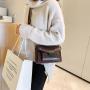 2023 new mini handbags women fashion ins ultra fire retro wide shoulder strap messenger bag purse simple style Crossbody Bags