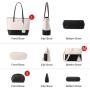 Factory top sale LOVEVOOK custom famous designer brands 3pc ladies handbags sets large tote hand bags women handbags and purse
