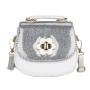 New arrival leather kid mini single crossbody bag fancy sequins little girl handbag