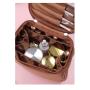 ZF375 New PU Cosmetic Bag Ladies Fashion Portable Travel Wash Handbag Waterproof Makeup Storage Bag
