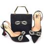 2024  Wedding Party High Heels Paired Handbag Pointed pumps and Handbag Set For Women Match