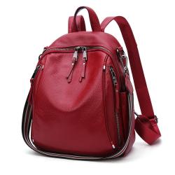 2024 high quality leather backpack for  Women fashion Backpack in factory wholesales lightly nylon bags for girl