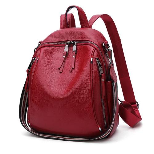 2024 high quality leather backpack for  Women fashion Backpack in factory wholesales lightly nylon bags for girl