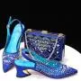 New Style Wedding Italian Shoes And Bag Set Women Shoes And Matching Bag Set High Quality Pu Shoes