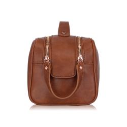 New Personalized Leather Travel Toiletry Bag Large Travel Bathroom Shaving Dopp Kit Large Cosmetic Travel Bag Waterproof