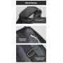 2022 Custom Popular Designer Large Capacity Black Man Leather Chest Pu Crossbody Bag