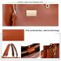 2024 new high-quality handbag simple fashion leather solid color ladies latest luxury shoulder bag