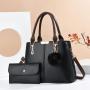 2023 Luxury Large Capacity Ladies Tote Bags Trendy High Quality Leather Women's Handbags With Purse Hair Ball