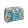Professional Manufacturer Fashion Lattice Makeup Cosmetic Case Bag PU Leather Makeup Bag