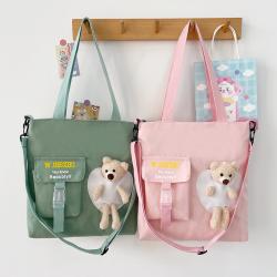 Newest Canvas Women Tote Bags Fashion On 2024 Students Large Capacity Handbags Casual Shoulder Crossbody Bags For Ladies Bolsos