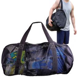 Gelory Custom logo durable lightweight dive travel bag large capacity mesh fashion travel duffle bag
