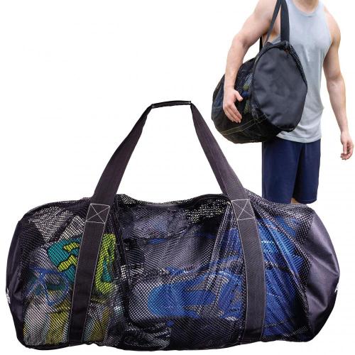 Gelory Custom logo durable lightweight dive travel bag large capacity mesh fashion travel duffle bag