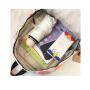 HR354 Schoolbag Female INS Girl Backpack Nylon Waterproof College Student Graffiti Colored Backpack Travel Soft Lightweight Bag