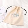 Promotion Cotton Drawstring Clothes Handbag Shopping Bag Custom Logo Printing Recycled Muslin Cotton Dust Pouch