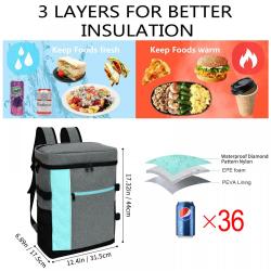 Large Capacity Women Travel Custom Soft Cooler Bag Beach Picnic Thermal Insulated Backpack Cooler Bag