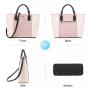LOVEVOOK 2021 New Arrivals OEM ODM Custom Logo PU Leather 3 pcs Tote Bags Sets Women Purse and Handbags set Ladies Hand Bags