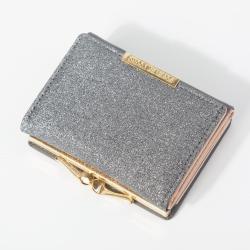 HSWW001 Custom Short Small Mini PU Leather RFID Women Wallet Fashion Credit Card Holder Fashionable Coin Money Purse