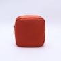 Keymay New Arrival Camel Color Nylon Bag Make Up Pouch Cosmetic Bag Chenille Varsity Letter Patch Travel Makeup Bag
