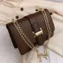 2023 New Design Fashion Small Handbags Chain Shoulder Wide Strap Pu Leather Crossbody Messenger Bags Wholesale Women Handbags