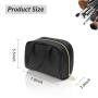 Gelory Waterproof Black Designer Purse Makeup Bag Wholesale Outdoor Travel Small Toiletry Cosmetic Bag for women