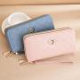 ZR312 2023 New Wallet Women's Long Double Zipper Wallet Japanese Korean Fashion High Capacity Handbag