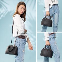 Lovevook 2022 Brand designer Classic Double Zip Top Handle Dome Satchel Bag Ladies Shoulder Purse Small Crossbody Bags for Women