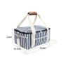 Stripe Beach Cooler Bag with Handle Straps Traveling Thermal Bag Insulated Picnic Beach Cooler Shoulder Bag