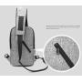 HR195 New Casual Men's Outdoor Cycling Chest Bag Polyester Durable Daily Chest Bag Waterproof USB Charging Earphone Hole Bag
