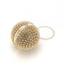 Fashionable rhinestone purse silver crystal round purses chain crossbody bag bridal ladies handbags handmade shiny evening bags pochette femme