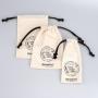 High Quality Organic Cotton Muslin Drawstring Bag Candle Gift Amulet Packaging Cotton Pouch