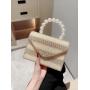 Good quality pearls clutch bag women square purses dress clutch bag champagne pearl luxury dinner clutch bag evening handbags