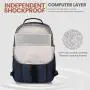 LOVEVOOK Stylish Quilted Smart school backpack with USB Port high quality waterproof business travel laptop backpack for women