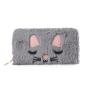 Custom Design Plush Wallet Lovely Cartoon Cat Shape Purse Wallet Card Holder Wallets