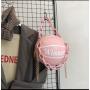 Leather Pink Basketball Bag Women Shoulder Bags Crossbody Chain Basketball Bag Purse Handbag with Chain Girls Lady Handbag Pu