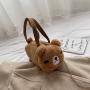 Korean Fashion Cute Rabbit Plush Lady Handbags Women Shoulder Bags Toy Handbag