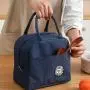 ZWY040 Fashion Handheld Insulated Lunch Bag Outdoor Picnic Work Waterproof Lunch Bag Aluminum Foil Thickened Simple Handbag