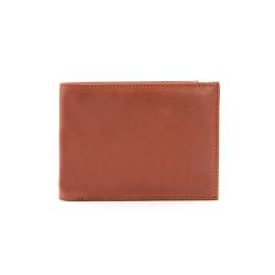 High quality leather men's wallet with flap design with rfid blocking credit card pockets