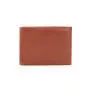 High quality leather men's wallet with flap design with rfid blocking credit card pockets