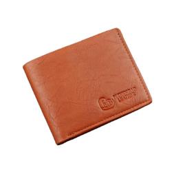 OEM847 Short Men's Wallet Fashion Business Silm Purse Lychee Pattern Wallet Gift for Men Vintage Credit Card Holder