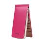 HR519 Women's Wallet With Long Zipper PU Leather Money Clip Solid Color Card Holders Wallets for Man Phone Storage Handheld Bag