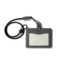 Handmade Gift ID Case Double-sided Card Holder Pass Case Employee Neck ID Holder With Leather Strap